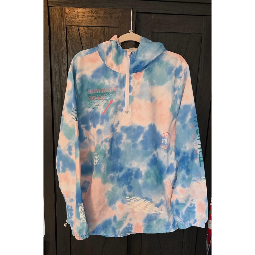 Brooklyn Cloth Graphic Windbreaker Japan Streetwear Lg Pastel